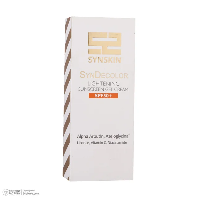 ژل کرم ضد آفتاب بدون رنگ ساین اسکین SPF50 مدل Decolor محافظ UVA ،UVB، روشن‌کننده، مناسب ان 102820177