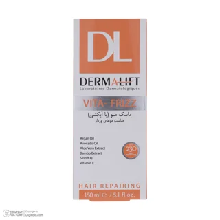 ماسک مو درمالیفت مدل VITA-FRIZZ مناسب برای موهای وزدار حجم 150 میلی لیتر 102760317