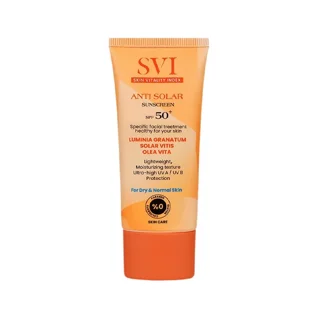 کرم ضد آفتاب بی‌رنگ صورت گردن اس وی آی SPF 50 مدل SUNSCREEN NORMAL ‌مناسب برای پوست خشک حج 102819772