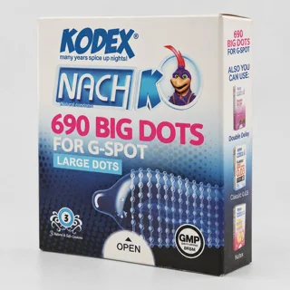کاندوم ناچ کدکس مدل BIG DOTS بسته 3 عددی 102857184