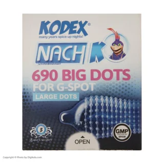 کاندوم ناچ کدکس مدل BIG DOTS بسته 3 عددی 102857186