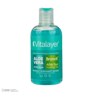 ژل ترمیم کننده و تسکین دهنده پس از آفتاب ویتالیر مدل bronvit aftersun حجم 250 میلی‌لیتر، م 102818677