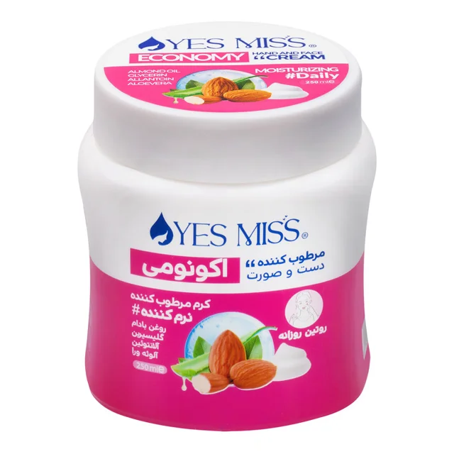 کرم مرطوب کننده دست و صورت یس میس مدل 01 مناسب انواع پوست حجم 240 میلی لیتر 102943349