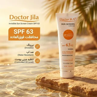 کرم ضدآفتاب دکتر ژیلا مدل Invisible با SPF63، حجم 50میلی‌لیتر 102819994