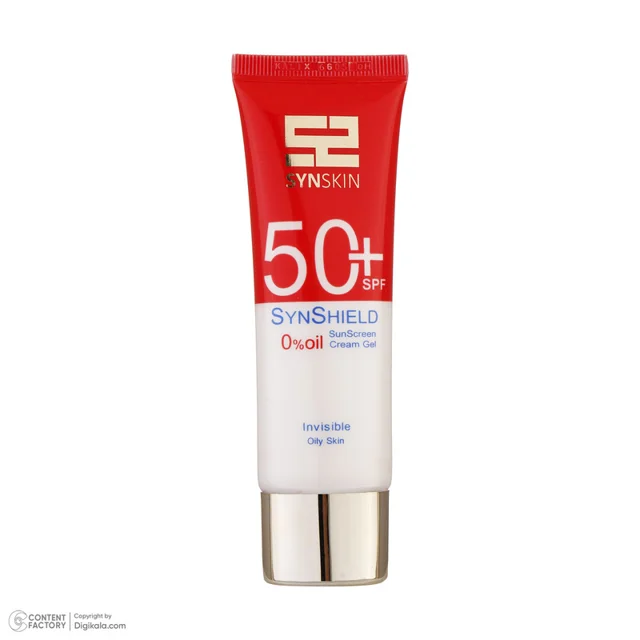 فلوئید ضدآفتاب بدون رنگ ساین اسکین SPF50 مدل SYN SHIELD، مناسب پوست‌های چرب، حجم 50 میلی‌ل 102820806