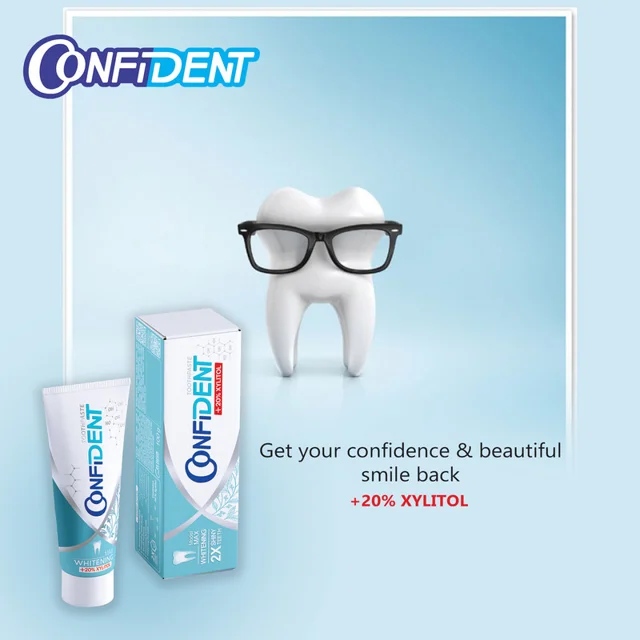 خمیر دندان کانفیدنت مدل Whitening-Max حجم 100 گرم 102967669