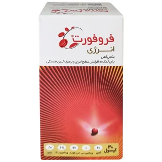 کپسول فروفورت انرژی عبیدی بسته 30 عددی 102835552
