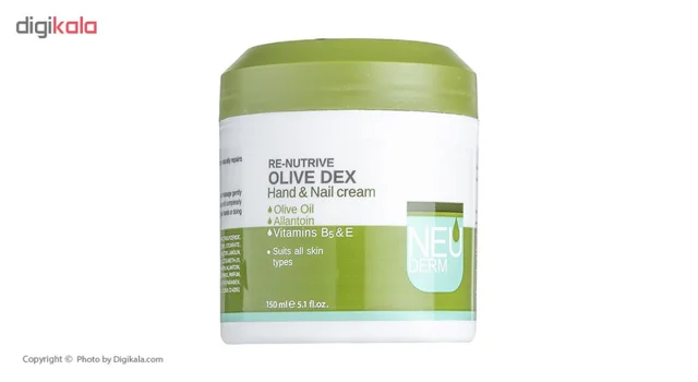 کرم مرطوب‌کننده دست و ناخن نئودرم مدل Olive Dex حجم 150 میلی‌لیتر 102956105