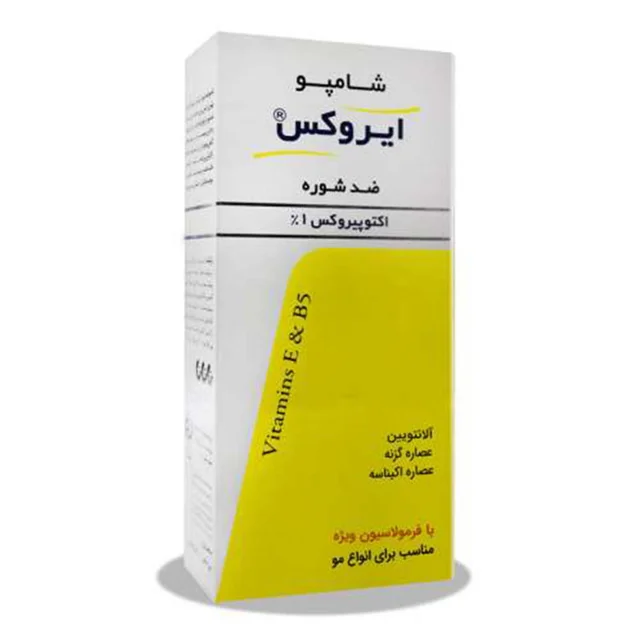 شامپو ضدشوره ایروکس مخصوص موهای دارای شوره و انواع مو، حجم 200 میلی‌لیتر مدل اکتوپیروکس، ح 102846716