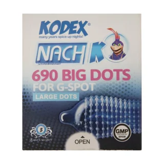کاندوم ناچ کدکس مدل BIG DOTS بسته 3 عددی 102857185