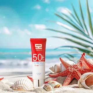 فلوئید ضدآفتاب بدون رنگ ساین اسکین SPF50 مدل SYN SHIELD، مناسب پوست‌های چرب، حجم 50 میلی‌ل 102820805