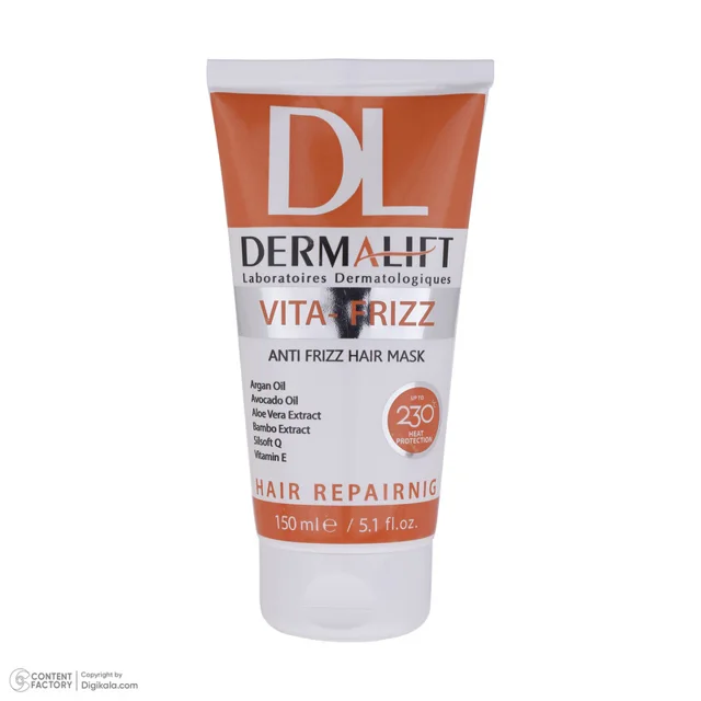 ماسک مو درمالیفت مدل VITA-FRIZZ مناسب برای موهای وزدار حجم 150 میلی لیتر 102760315