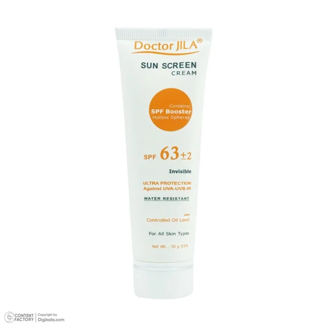 کرم ضدآفتاب دکتر ژیلا مدل Invisible با SPF63، حجم 50میلی‌لیتر 102820006