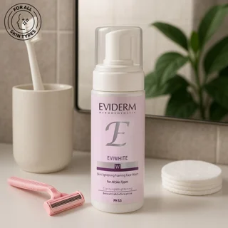 فوم شست‌وشوی صورت اویدرم مدل Eviwhite مناسب انواع پوست حجم ۱۵۰ میلی‌لیتر 102759310