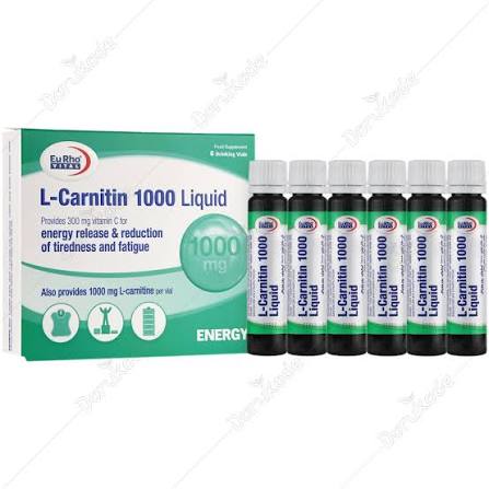 ال کارنیتین 1000 لیکوئید یوروویتال ویال خوراکی با طعم پرتغال