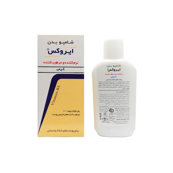 ایروکس شامپو بدن نرم کننده و مرطوب کننده 200 گرم کرمی
