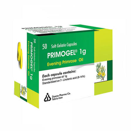 پریموژل 1 گرم روغن گل مغربی کپسول 50 عددی دانا