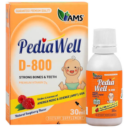 قطره خوراکی پدیاول د-800 واحد