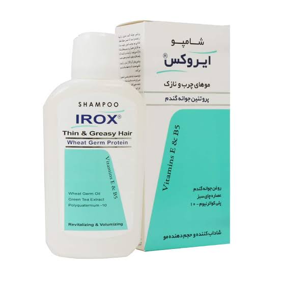 ایروکس شامپو موهای چرب و نازک پروتئین گندم 200 گرم