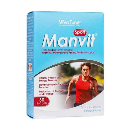من ویت اسپرت MANVIT SPORT سافت ژل 30 عددی