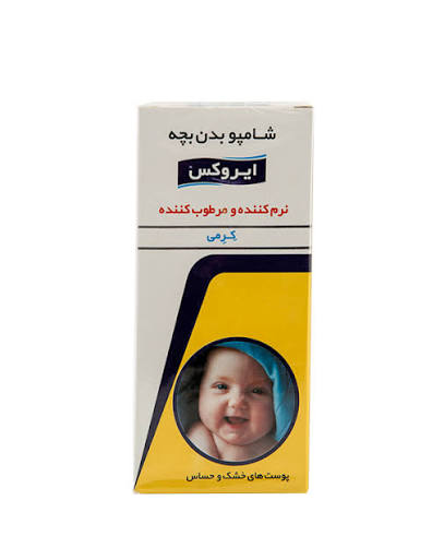 ایروکس شامپو بدن بچه نرم کننده و مرطوب کننده کرمی