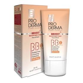 پرودرما کرم پوشاننده و مرطوب کننده رنگی صورت مناسب پوست های چرب و جشدار با اس پی اف 40 درصد بژ طبیعی